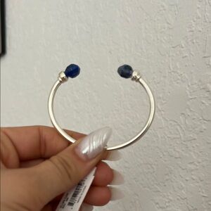Kendra Scott Silver Blue Bracelet with Modern Design